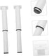 2pcs HOMSFOU Metal Bed Support Legs Adjustable Desk Legs for Couch Sofa Dresser Cabinet Tv Stand Skidproof Rubber Feet