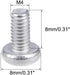 uxcell M4x8mm Machine Screws - 30Pcs Pan Phillips Cross Head 304 Stainless Steel Fasteners