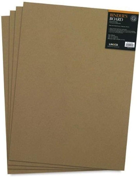 Lineco Neutral pH Binder Board, Acid Free Unbuffered 100 PT, 15''x20.5'', Pack of 4