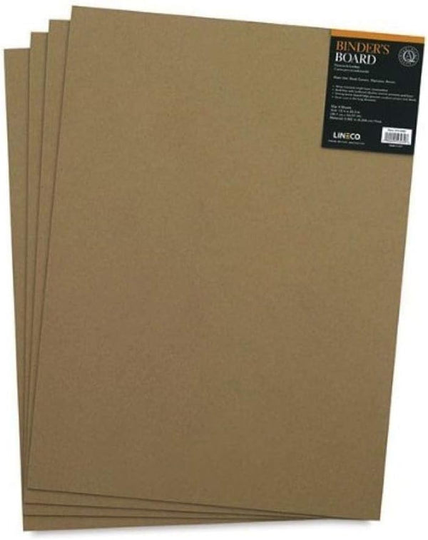 Lineco Neutral pH Binder Board, Acid Free Unbuffered 100 PT, 15''x20.5'', Pack of 4