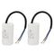 PATIKIL CBB60 16uf Running Capacitor, 2Pcs AC 450V 2 Wires for Water Pumps, Washing Machines, 72x40mm