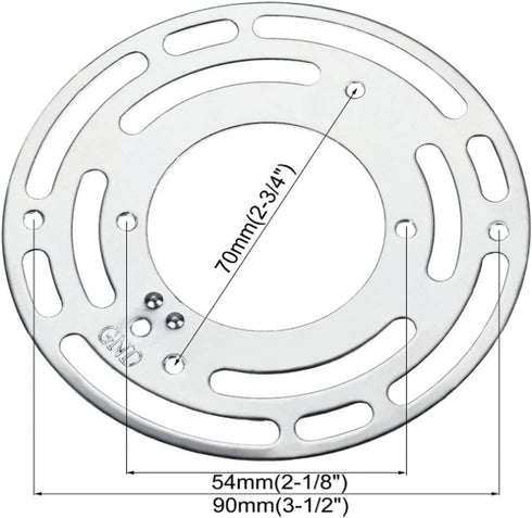 4Inches Universal Light Fixture Mounting Bracket, 8 Sets 4" Circle Mounting Bracket for Wall Light, Chandelier