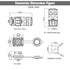 4 Pin Waterproof Industrial Solder Connector, Aviation Wire Connector for Automotive and Marine Electrical Connection