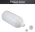 Othmro 5Pcs 1000ml/33.82oz PE Bottles, Small Mouth Laboratory Reagent Bottle for Food Store, White Translucent