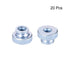 uxcell Knurled Thumb Nuts, 20Pcs M4x0.7mm Iron Round Knobs Fastener for 3D Printer Parts