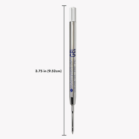 Monteverde Capless Gel Ballpoint Refill, Fine Point, Blue Black - 2 per Pack, Fits Parker Ballpoint Pens (P422BB)