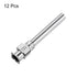 12pcs 8Gauge Stainless Steel Dispensing Needles, 1" Blunt Tips Luer Lock for Thick Liquids