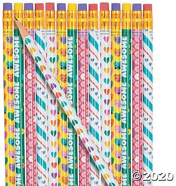 Fun Express Valentine's Day Bulk Pencil Assortment (250 Pencils) for Classroom and School Supplies