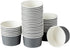8-Ounce 50 Frozen Coppetta Dessert Cups, Disposable Ice Cream Cups - Lids Sold Separately, Sturdy, Gray Paper Yogurt