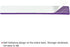 PATIKIL 4 Pack Felt Bulletin Board Bar Strip, Self Adhesive Wall Pin Board with Push Pins for Home Office Decor, Purple