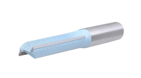Accusize Industrial Tools 1/2'' Cutting Dia. x 2'' Flt Length x 1/2'' Shank Double Flute Extra Long Router Bit