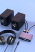 RCA/3.5mm 192KHz 24bit DAC Audio Converter with Volume Control - Optical/Coax to Aux Adapter - Premium Silver Aluminum