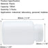5Pcs 100ml Plastic Wide Mouth Laboratory Reagent Bottles Sample Sealing Bottles(White) by Sscon