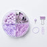 Push Pin Clips, Office Decor, Purple Office Supplies for Women, Paper Clips Push Set, Mini Binder Organizer