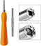 EMiEN Gamebit Screwdriver Kit, 4.5mm 3.8mm Double-End Bit Security Screwdriver for NES, SNES, N64, Game Consoles