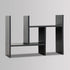 MASAKA B&W Japanese Style Desktop Organizer, Double H Plants Display Shelf, Adjustable Stackable Office Supplies