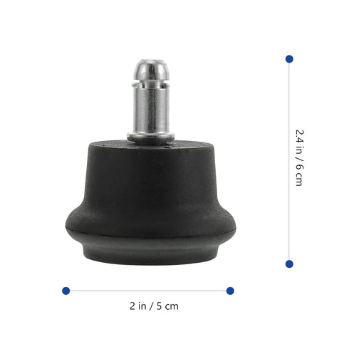 5pcs Artibetter Swivel Caster Wheels Office Chair Replacement Furniture Casters Silent Insert Stem Rollers for Computer
