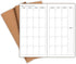 Nokingo 3-Pack Travelers Notebook Calendar, Undated Traveler Notebooks Monthly, 4.25"x8.25" Inserts