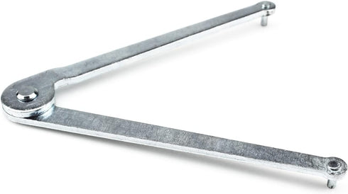 Universal Adjustable Angle Grinder Wrench, Grinder Wrench Pin Spanner Plier Set for Round Nuts (4mm), Silver