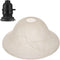 ZALIR Glass Lamp Shade Replacement with Marble Veins, Shade Replacement for Torchiere Lamp,