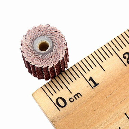 Dophee 10Pcs 240 Grit Flap Sanding Wheel Head Grinding Disc & 3mm Arbor