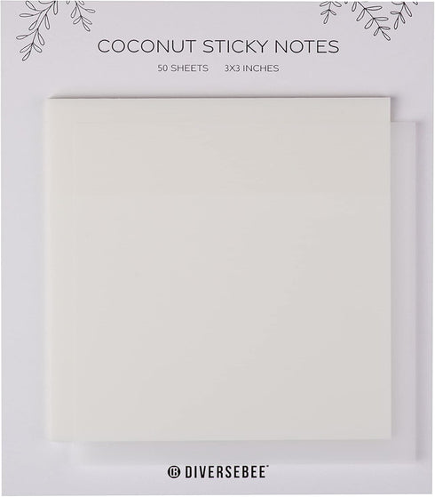 DiverseBee 50 Sheets Pastel Transparent Sticky Notes, 3x3” Clear Sticky Tabs, Translucent Page Flags, Planner