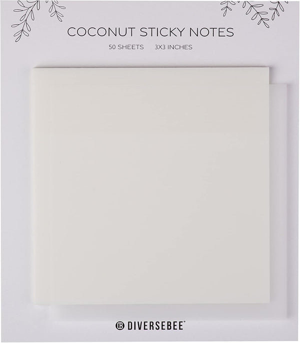 DiverseBee 50 Sheets Pastel Transparent Sticky Notes, 3x3” Clear Sticky Tabs, Translucent Page Flags, Planner
