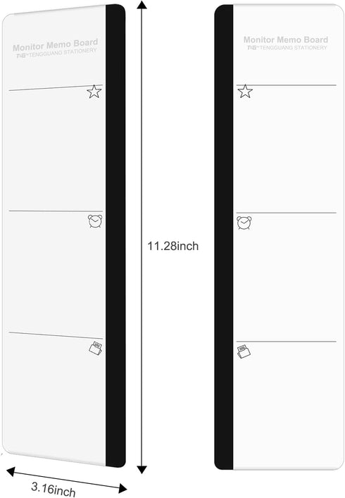 Office Desk Accessories, 2pcs Multifunction Computer Monitor Memo Board for Women Men Home Decor