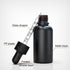 1 oz (Pack 6) Black Coated Glass Bottle with Glass Eye Dropper, Capacity,UV Safe Bottles for Essential Oils