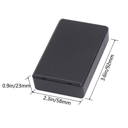 Zulkit 5Pcs Project Boxes, ABS Plastic Electrical Project Case Power Junction Box, Black 3.62 x 2.28 x 0.91 inch