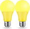 Bug Light Bulbs LED Yellow Light Bulb, 9W (6W Equivalent), E26 Base Amber Bug Light for Outdoor