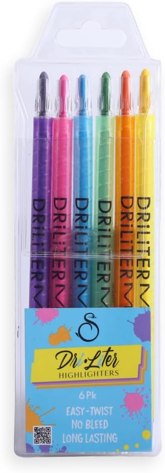 Swanson Christian Products Bible Highlighters Pack, Multi Colors, No Bleed (6)