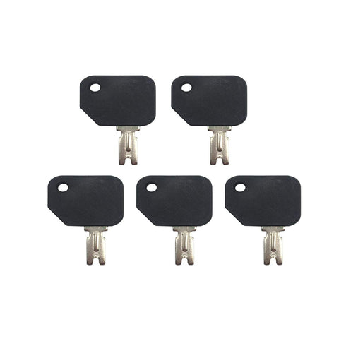 5 PCS Black Push Button Forklift Key - 186304 166 1430