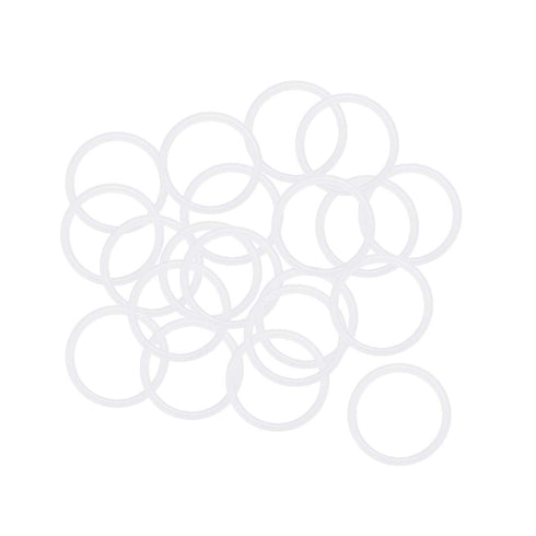 uxcell Silicone O-Rings, 15mm OD 12mm ID 1.5mm Width VMQ Seal Gasket, White, Pack of 20