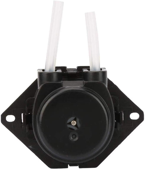 Walfront 6V Miniature Silent Peristaltic Pump, Titration DC Self-Priming Dosing Pump 0.1-100 ml/min (Flat Black)