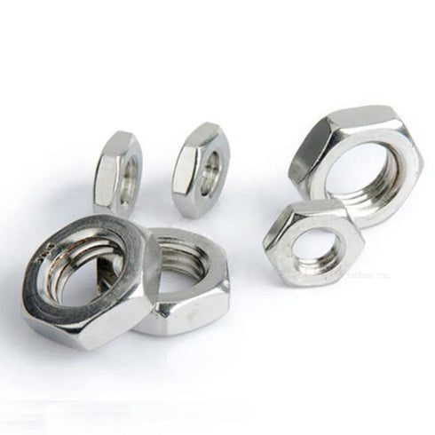 QuarkMRO 304 M4 M64 (M32-1.5, 16.5mm, 2pcs) Stainless Steel Fine Thread Thin Jam Hex Nut Right Hand Select Size - m: