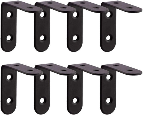 Corner Bracket Shelf Bracket,Heavy Duty Black Stainless Steel L Corner Brace,Right Joint