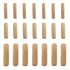 21pcs Assorted Wooden Dowels M6 M8 M10, Hard Wood Grooved Plugs for Furniture Woodwork Craft DIY Carpentry (6mm 8mm