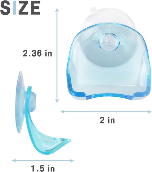 2 Pack Suction Cup Razor Holder for Shower Wall Accessories No-Drill Shower Razor Holder Suction Caddies Waterproof