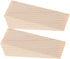 Wooden Door Wedge Stopper, 2PCS Triangle Wood Block, Non-Slip Door Stop for Indoor and Outdoor Use