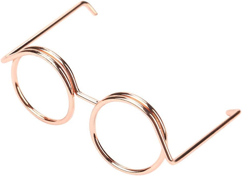 Valentine's Day Carnival Stationery Clip, Plastic Coated Paper Clip, Eyeglass Shape Design for DIY