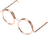 Valentine's Day Carnival Stationery Clip, Plastic Coated Paper Clip, Eyeglass Shape Design for DIY
