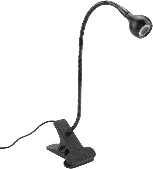 LED Clip On Reading Light, Book Light, USB Mini Desk Night Lamp with Clip for Home Study (Warm-Black)