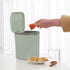 Morcte 1-Pack Tiny Desktop Trash Can, 0.5 Gallon/2 L with Push Button Lid, Green