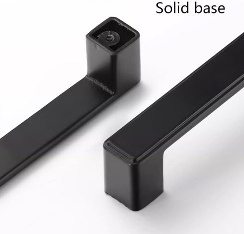 CHENCHEN96 2 Pack 192mm) Cupboard Handles Zinc Alloy Bedside Table Knobs Black Wardrobe Handles Solid Wine Cabinet Door