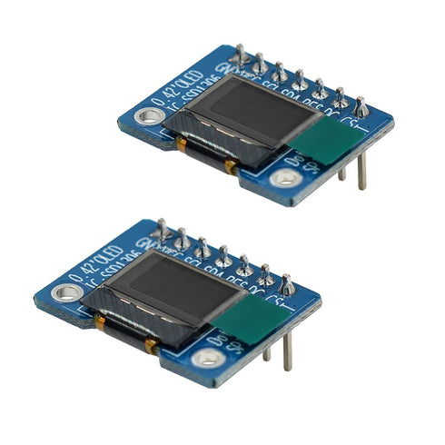 HiLetgo 2pcs 0.42" SSD1306 72 * 40 SPI OLED Display Module 0.42