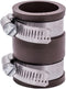 Fernco 1056-100 1-in. Flexible PVC Pipe Coupling in Brown for Plastic and Copper Plumbing Connections