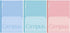 KOKUYO Campus Feels Flat Notebooks, Semi-B5, 30 Sheets, 35 Lines, Pack of 3, Blue, Green, Pink, Japan Import