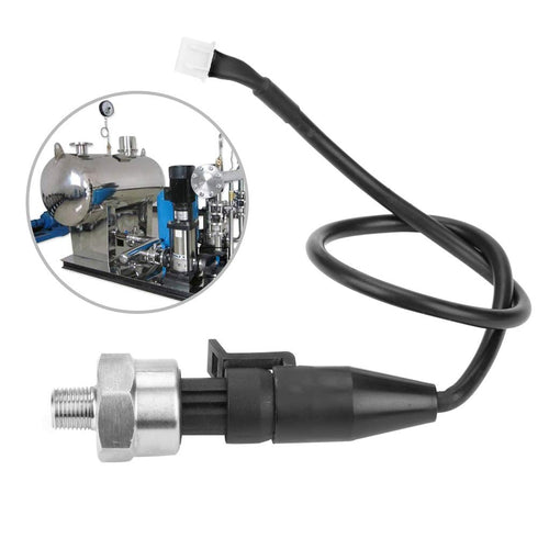Pressure Transducer Sender Sensor for Oil Fuel Air Water, 1/8"NPT Thread Stainless Steel (150PSI)