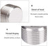 Metalwork 304 Stainless Steel Pipe Fitting Assortment Kits - 5 Sizes, 16 Pcs, Hex Countersunk Plug